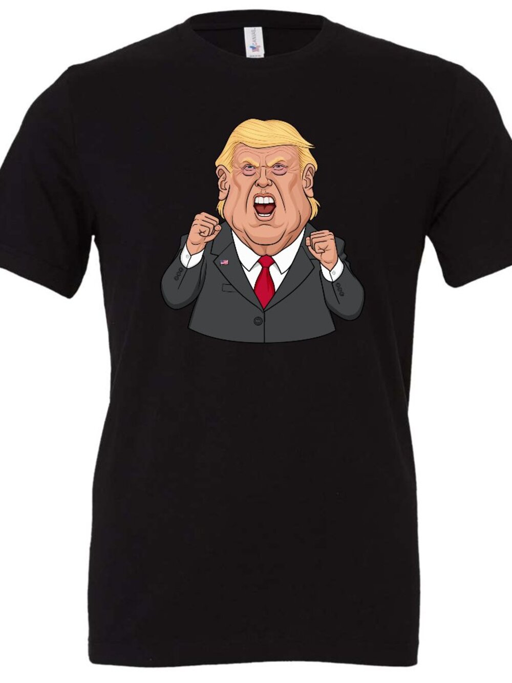 Angry Trump Face Crewneck T-Shirt